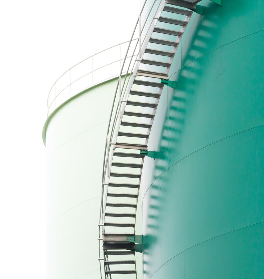 photo d'un silo vert - CCI